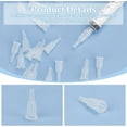 thumbnail image 4 of 100 adaptadores de punta de jeringa blancos, dispensador de plástico para transferencia de jeringas., 4 of 6