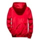 thumbnail image 5 of Chaqueta Umfun para hombre, regalo de otoño, impermeable, cortavientos, transpirable, con capucha, color rojo, talla 5XL, 5 of 5