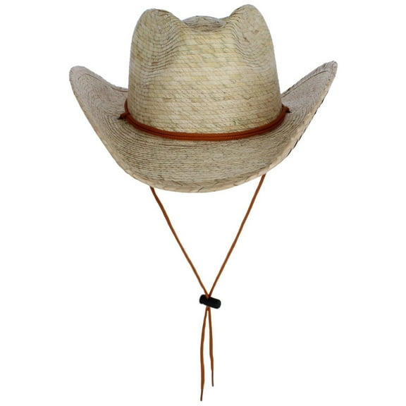 CTM Unisex Cabo Straw Cowboy Hat with Shapeable Brim