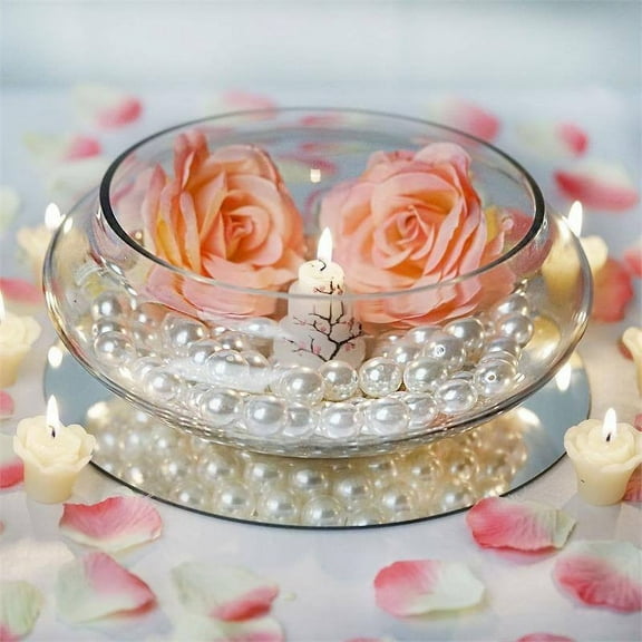 Efavormart Clear Floating Candle Glass Vase Bowls for Wedding Party Birthday Centerpieces Home Decorations Supplies - 10"