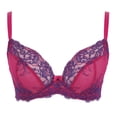 thumbnail image 5 of Panache Ana Lace Plunge Underwire Bra (9396),34GG,Orchid/Indigo, 5 of 6
