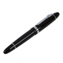 1X Black Steel Fountain Pen-Black