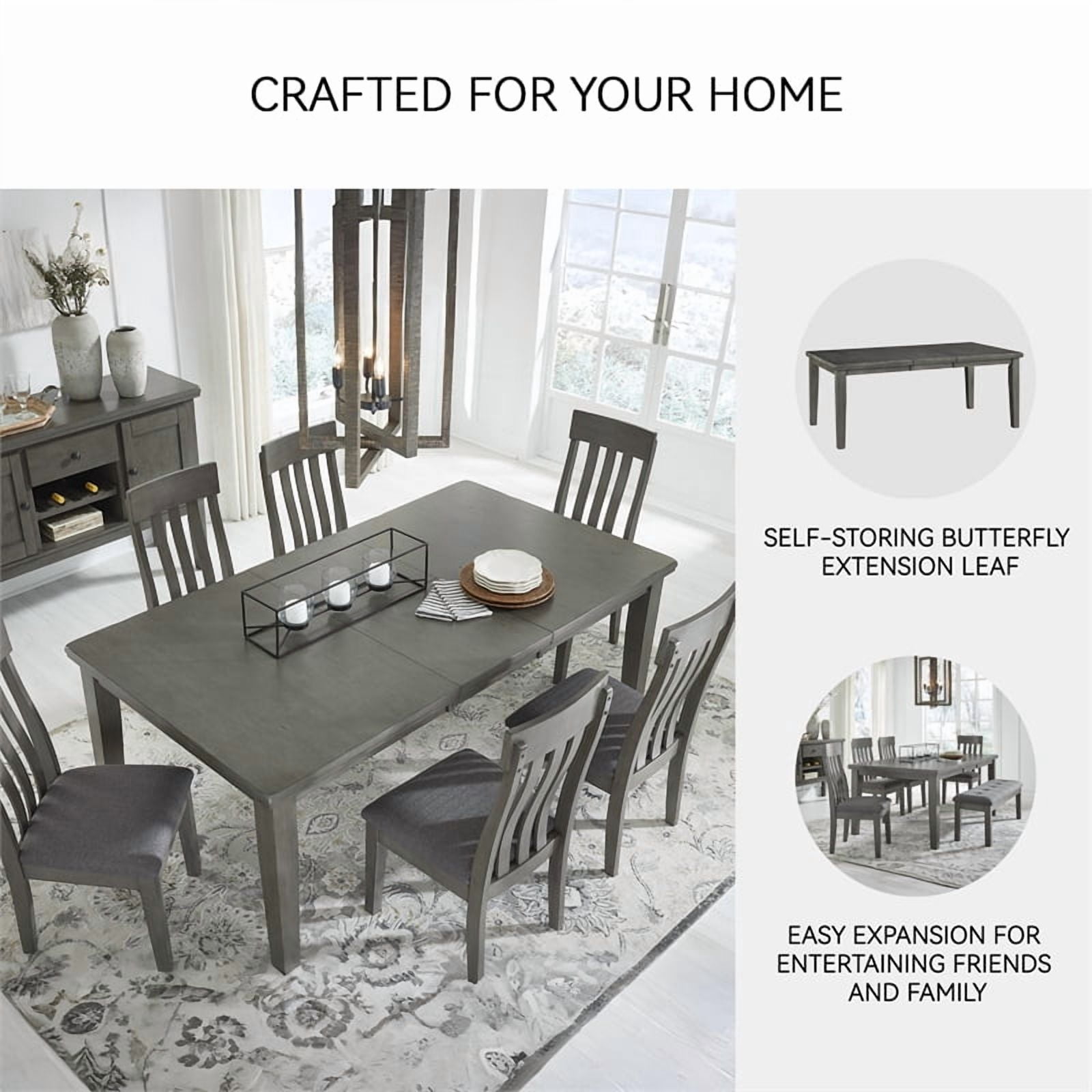 Signature Design by Ashley Hallanden Gray Dining Extension Table