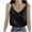 Black, variant on Lenpel Camisole Tops for Women Chiffon Spaghetti Strap V Neck Casual Loose Tank Tops Sleeveless Summer Blouses