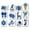 Blue, variant on Wooden Christmas Home Decoration Hanging Set - Includes Christmas Tree & Santa Claus Ornaments, Adds Retro Charm to Holiday Decor, Durable Wooden Material, Easy to Hang​,Blue,1set