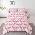 thumbnail image 2 of Erosebridal Bowknot Bedding Full Comforter Set for Teens, Glitter Ribbon Down Comforter, Princess Style Decor, Super Cozy, 2 of 8