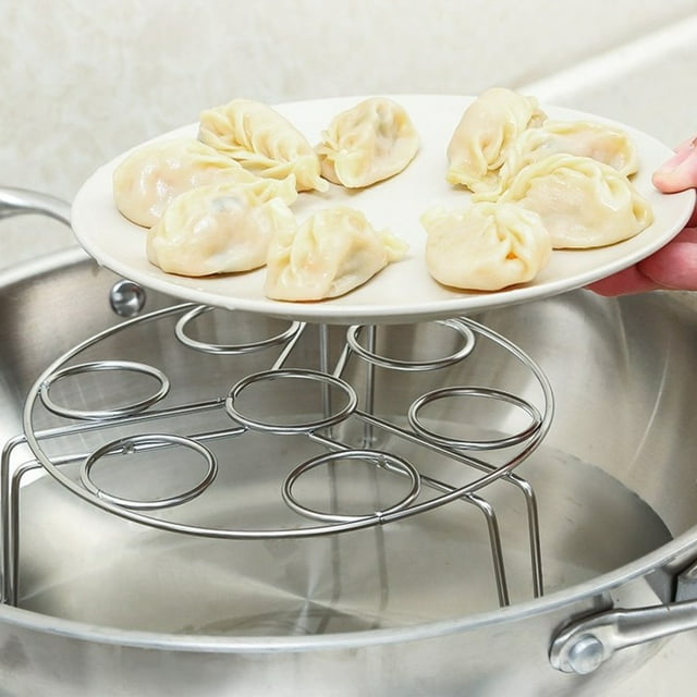 Vacemry Fryer Rack Stainless Steel Multi-Layer Steaming Rack Dehydrating Rack Fryer Accessories For Air Fryer Oven Food Steamer Kitchen Cooking