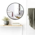 thumbnail image 3 of 36" Black Round Wall Mirror Modern Accent Mirror Wall Decor Circle Mirror Aluminum Alloy Frame Bathroom Wall Mounted Mirror, 3 of 7