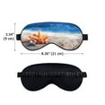 thumbnail image 3 of WIRESTER Silk Sleep Eye Mask for Sleeping With Adjustable Strap, Blackout Sleep Mask, Blindfold Night Eye Masks for Women Men Adults Kids - Seashells On The Beach, 3 of 7