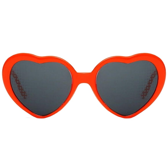 Gafas de efectos especiales Gafas de sol Luz de noche Luces hermosas Gafas Corazón rojo 1