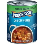 Progresso Reduced Sodium Chicken Gumbo Soup, 18.5 oz
