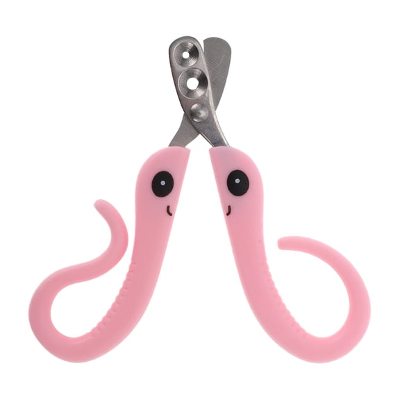 Unique Bargains Pet Nail Clippers for Dog for Cat 4.33"x3.15" 1 Pc Pink