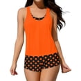 thumbnail image 1 of Nmnitkp 3 Piece Tankinis Swimsuits for Women, Back Cross Tummy Control Swim Bathing Suits, Athletic Plus Size Modest Swimwear, 1 of 5