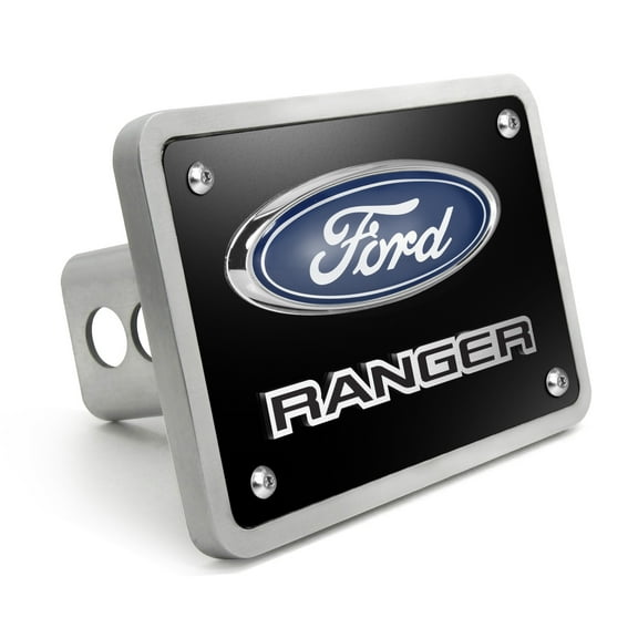 Ford Ranger 3D Logo Black Thick Solid Billet Aluminum 2 inch Tow Hitch Cover