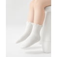thumbnail image 2 of Formypet Toddler Girls Ruffle Dress Socks, Cotton Turn Cuff Frilly Socks for Babies and Little Girls, 2 of 8