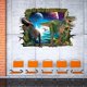 thumbnail image 2 of Dinosaur World Giant Scene Removable Wall Sticker Decal, Living Room Bedroom Home Decoration Adhesive DIY Art Wall Mural, 2 of 3