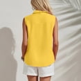 thumbnail image 6 of Posijego Women's Sleeveless Tank Tops Button-Up Collared Blouses Business Casual Office Work Tank Tops for Women, 6 of 7