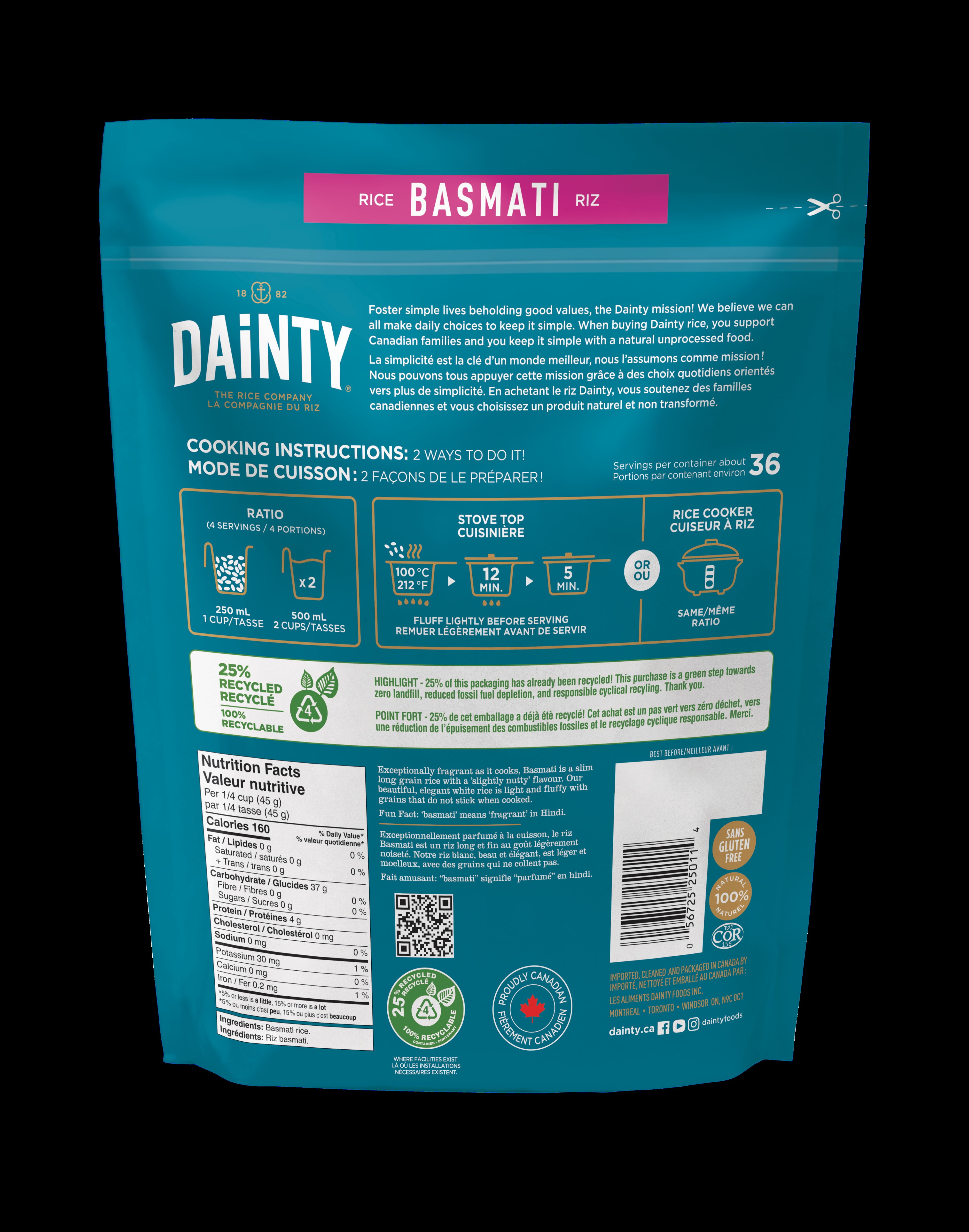 DTY BASMATI RICE - FRENCH