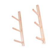 Xingzhi 2 Pieces Wood Yoga Mat Storage Holder Rack Organizer Yoga Mat for Skateboard 2 Tier 3 Tier