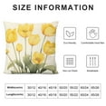 thumbnail image 6 of COMIO Pillowcase 2-Piece Set Short Plush Pillow Cover Spring Flowers Tulip White, 6 of 6