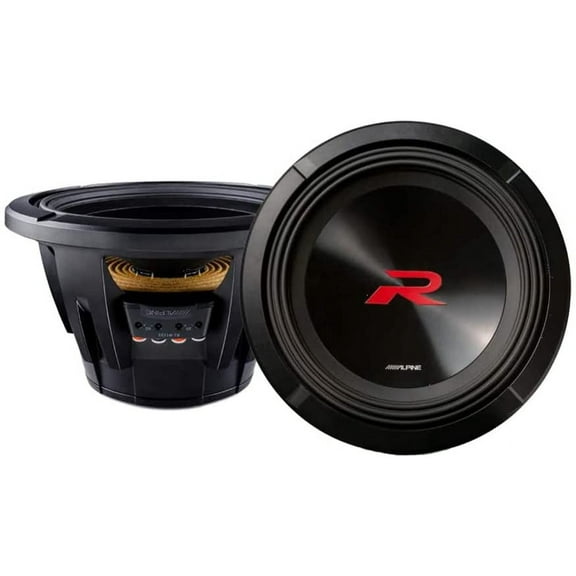 Alpine R2-W8D2 8" R Series 1,000 Watt Car Audio Subwoofer, 2 Ohm, Dual VC Sub