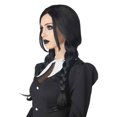 thumbnail image 3 of Gothic Wednesday Dark Braids Black Wig, 3 of 3