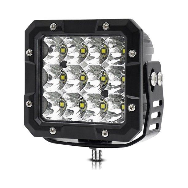 Luz de trabajo del automóvil Barra de luz LED, luz de trabajo de luz blanca de 5 pulgadas, 100W, 6000K, luz antiniebla impermeable de 12000LM para vehículos todoterreno, camiones, automóviles, ATV, SU