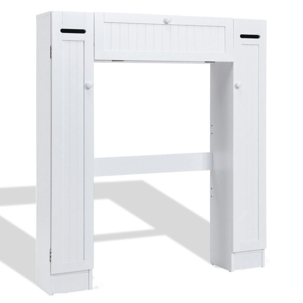 Finihen Toilet Storage Cabinet, Bathroom Cabinet Organizer, Wooden over the Toilet Storage Cabinet, for Bathroom, White
