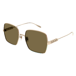 GUCCI GG1223S 001 Pilot Navigator Metal Gold Brown 60 mm