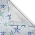 thumbnail image 4 of Ambesonne Starfish Valance Pack of 2, Nautical Theme Starfish, 42"X18", Almond Green Azure Blue, 4 of 5