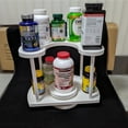 thumbnail image 4 of Two Tier Organizer Wood Lazy Susan for Countertop Spinner Turntable -Pure White, 4 of 6