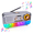 Sliver, variant on MUSICOZY Retro Portable Radio AM FM SW Shortwave Radio with Colorful Ambient Light, Vintage Bluetooth Music Player Battery Operated, Retro Sound Machine, SUB Charging, TF Card