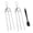 Premium Barbecue Skewers Under $5 a2, variant on Yannianjz 2Pcs Outdoor Stainless Steel Barbecue Forks, 3 Pronged Skewers for Meat Chicken Wing Kabobs, Thickened Semi-Automatic BBQ Needles, with Oil Brush for Grilling Camping Patio