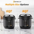 thumbnail image 2 of LIFERECORD 24-in-1 Electric Pressure Cooker, 8.45QT Multi-Functional Cooker with Smart Dial, Stainless Steel for Family, Canning, Soup, Stew, Bake, Safe & Easy Clean, 2 of 8