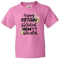 thumbnail image 3 of Inktastic Happy Birthday to the Sweetest Mom in the World Youth T-Shirt, 3 of 5