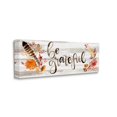 thumbnail image 3 of Be Grateful Boho Calligraphy Rustic Autumn Flowers Botanical & Floral Graphic Art Gallery-Wrapped Canvas Print Wall Art, 3 of 5