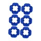thumbnail image 2 of Herramienta espaciadora de cubierta, herramienta para separar tablas de cubierta, accesorios, portátil, 4 en 1, tamaño múltiple para Azul 6 piezas, 2 of 8
