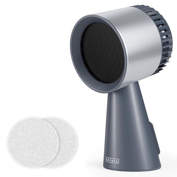 Empava Hotte de Cuisine Portable pour la Cuisson, Ventilateur d'Extraction de Cuisine de Bureau à 3 Vitesses pour BBQ Intérieur, Fondue Chinoise et VR, Filtre Détachable et Gobelet à Huile, Gris