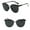 B, variant on Sunglasses for and Women Fashion Retro Big Frame Vintage Rapper Eyewears Protection Outdoors Sun Glasses