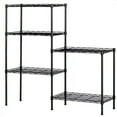 thumbnail image 5 of Lowestbest 5 Tier Wire Shelving, Metal Storage Shelves, Heavy Duty Adjustable Shelf Standing Kitchen Rack, Black (21.25 x 11.42 x 59.06), 5 of 14
