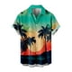 thumbnail image 1 of Playeras Camisa de manga corta con estampado digital 3d de ocio de tendencia de moda de playa de turismo de vacaciones de verano para hombres (Mint Green, XL), 1 of 3