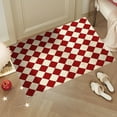 thumbnail image 5 of Christmas Decorations Christmas Checkered Door Mat, Washable Durable Non-Slip Carpet for Front Porch Entryway Christmas Foyer Floor Mats 23.62x15.75 Inch Red, 5 of 6