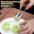 thumbnail image 2 of 1/2/3Pcs Stainless Steel Core Remover Tool for Red Bell Peppers Pear Fruit Corer Easy Twist Pull Multifunctional Kitchen Gadget, 2 of 7
