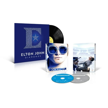 Rocketman (Walmart Exclusive Bundle) (Steelbook Blu-ray + DVD + Digital) + (Diamonds Vinyl)