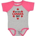 thumbnail image 3 of Inktastic My First Canada Day with Red and White Maple Leaves Boys or Girls Baby Bodysuit, 3 of 5