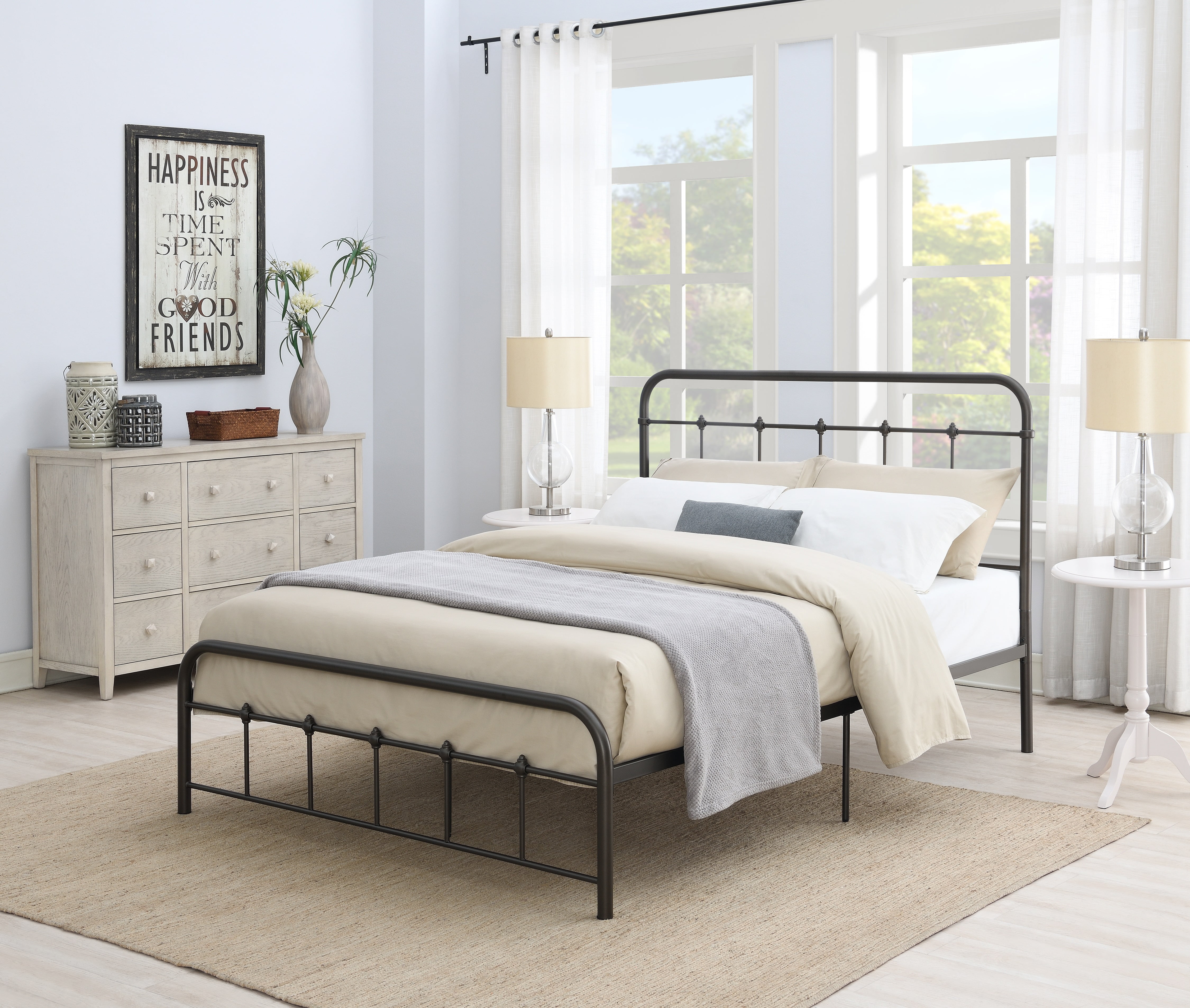 metal platform beds