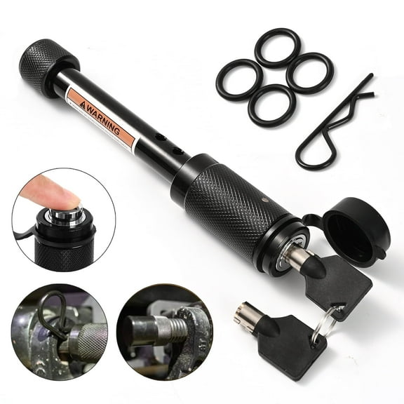 AUTOXBERT 5/8" Trailer Hitch Pin Locking Receiver Heavy Duty Tow Towing 4" Long Hitch Lock