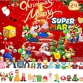 thumbnail image 4 of Calendario de Adviento de Navidad Caja sorpresa de Stitch de Navidad Variedad de elfos de dibujos animados Adornos de juguetes de fiesta de Super Mario Música con agujeros, 4 of 5