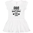 thumbnail image 3 of Inktastic Ohio Awesome Since 1803 Girls Baby Dress, 3 of 5