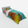 thumbnail image 3 of Ambesonne Music Bedding Set 4 Pcs, Hawaiian Summer Ukulele, Queen, Yellow Brown Aqua, 3 of 3